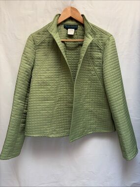 Harvé Benard - Quilted lightweight Jacket in Light Green